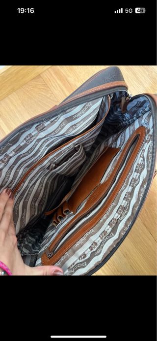 Maletín ordenador Salvador Bachiller Marrón/Negro