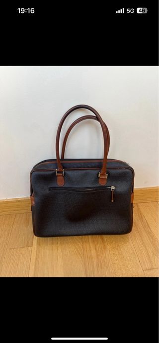 Maletín ordenador Salvador Bachiller Marrón/Negro