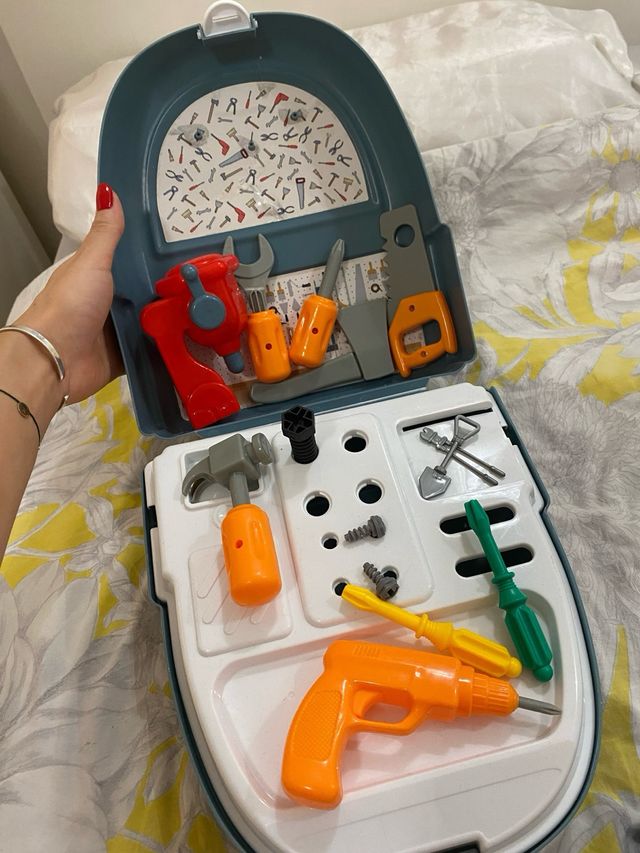 Mochila de herramientas de juguete para niños