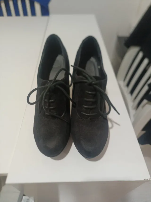 Botines tacón mujer negros