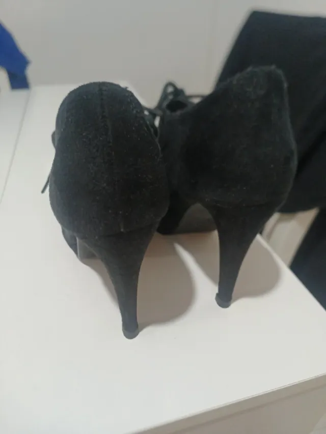 Botines tacón mujer negros