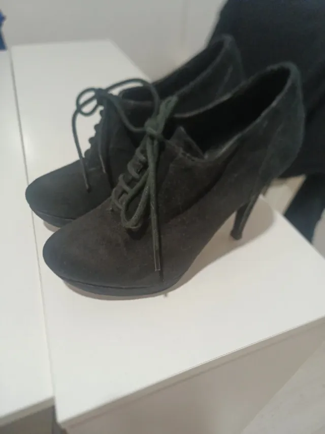 Botines tacón mujer negros