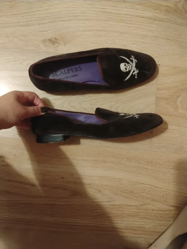 Zapatos Scalpers Talla 38 Calavera Pirata