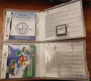 Consola Nintendo DS Blanca + 3 Juegos + funda