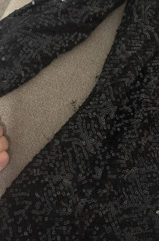 Vestido fiesta lentejuelas negro