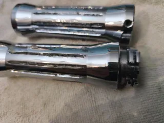 Puños Moto Cromados