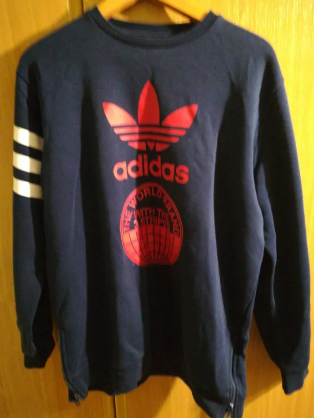 Sudadera Adidas Azul y Roja