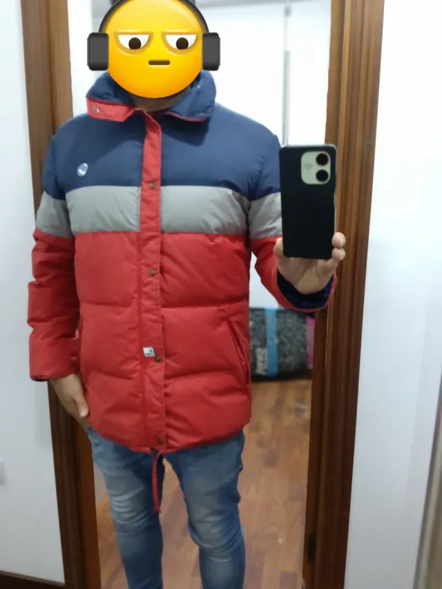 Chaqueta de plumas acolchada XL, Italiana