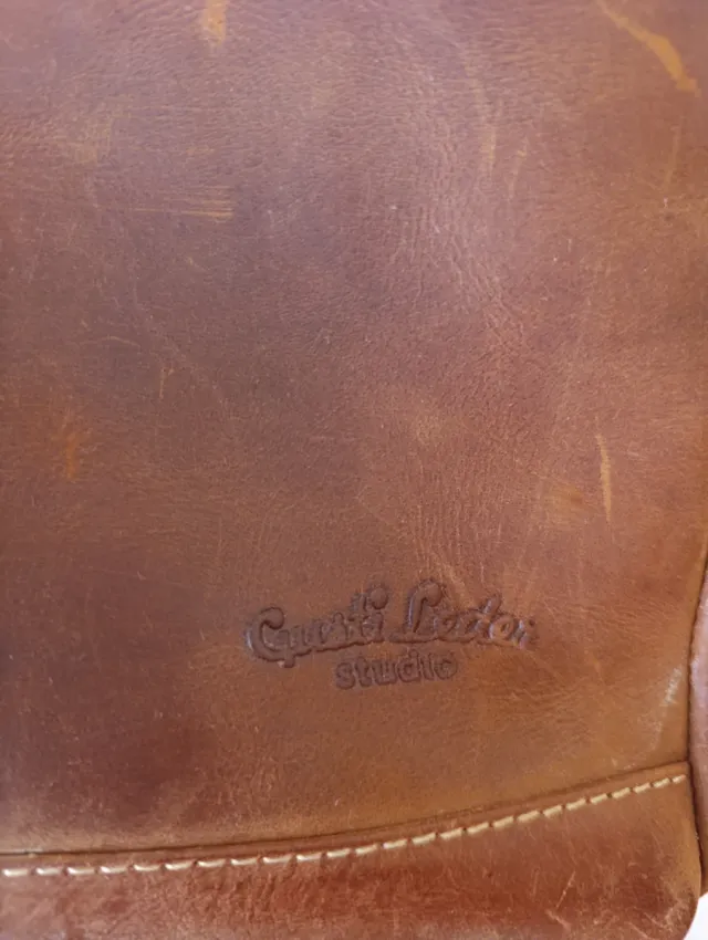 Gusti Cuero Mochila Piel Marrón Vintage