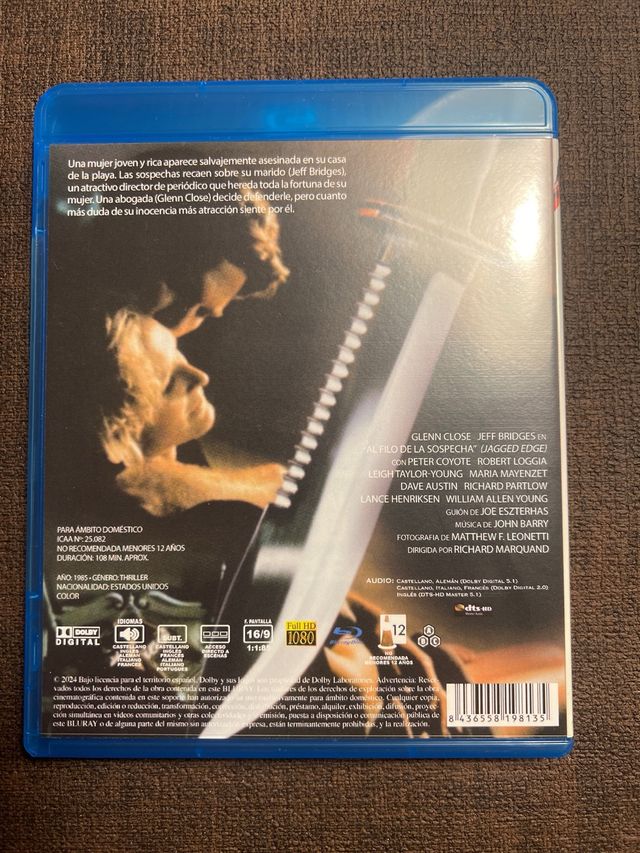 Al Filo de la Sospecha Blu-ray