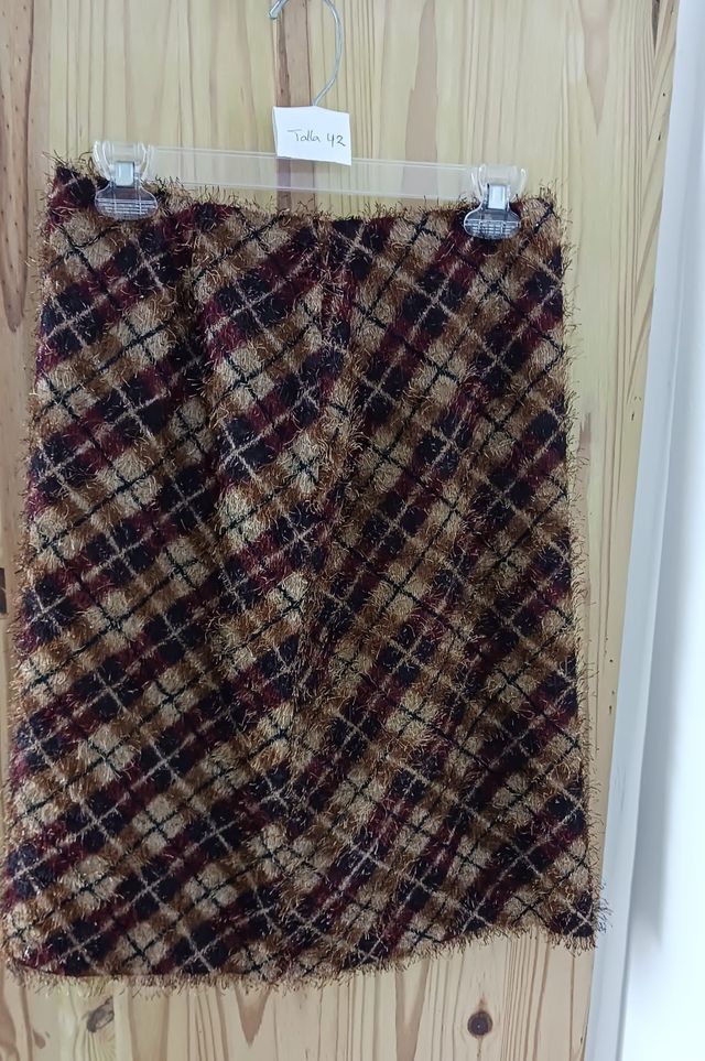 Falda de cuadros talla 42