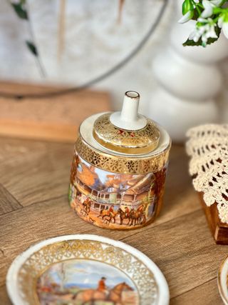 Juego café Limoges antiguo porcelaine