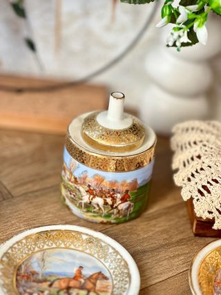 Juego café Limoges antiguo porcelaine