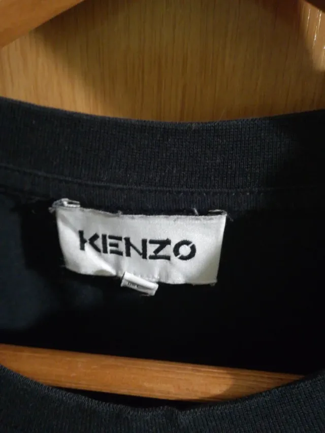 Camiseta Kenzo Negra con Tigre