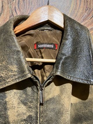 Cazadora piloto Sominemi Talla L piel bomber