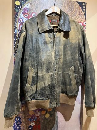 Cazadora piloto Sominemi Talla L piel bomber