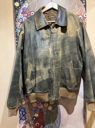 Cazadora piloto Sominemi Talla L piel bomber
