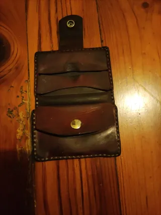 Cartera de cuero para hombre