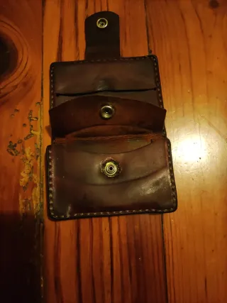 Cartera de cuero para hombre