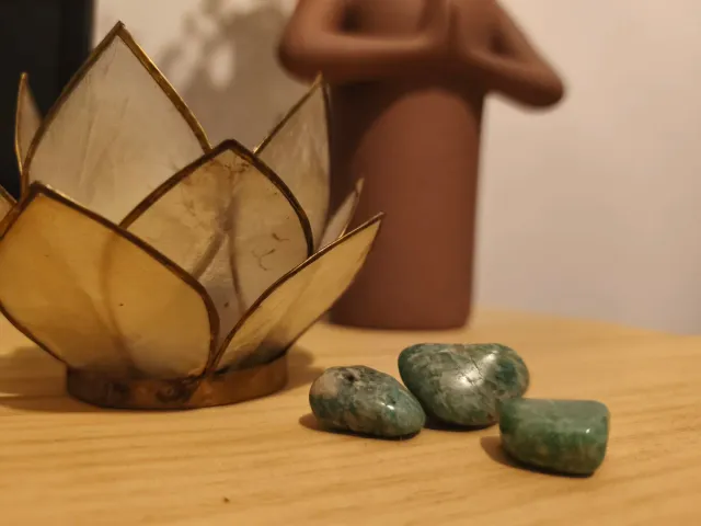 Piedras naturales verdes