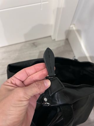 Mochila cuero de poliuretano negra