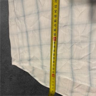 Camicia a quadri bianca e azzurra