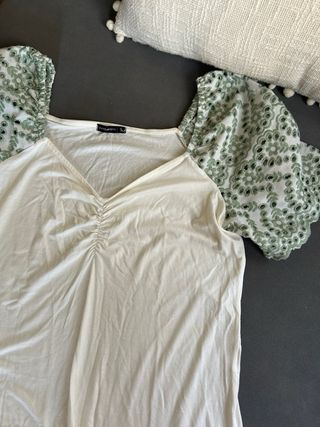 Camiseta Encuentro verde y blanco Talla S