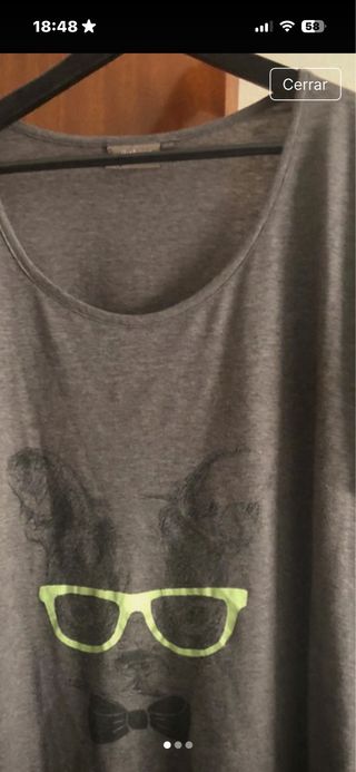 Camiseta Kiabi Gris Talla 58