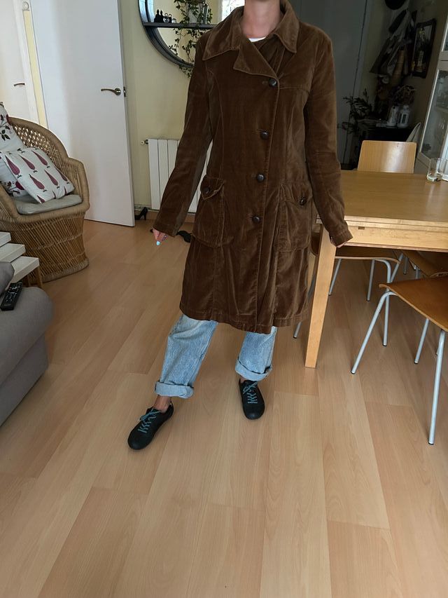 Abrigo pana Massimo Dutti color tabaco