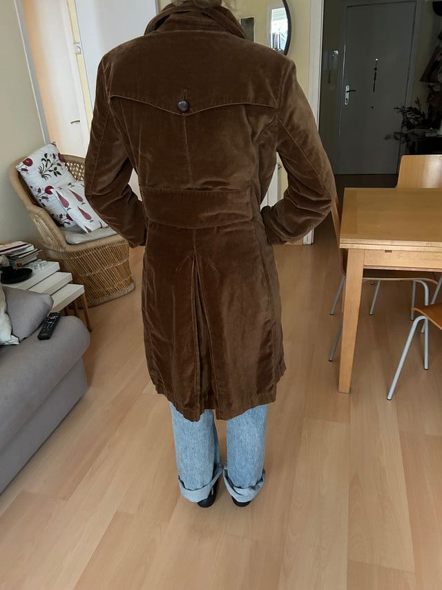 Abrigo pana Massimo Dutti color tabaco