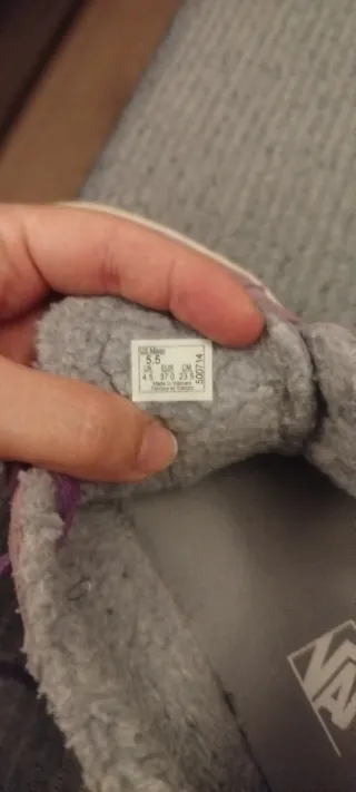 Tenis Vans rosas con forro interior