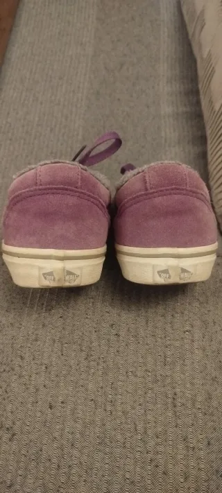 Tenis Vans rosas con forro interior