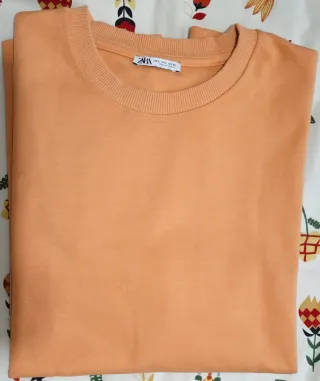 Camiseta/Sudadera Zara Naranja Talla L
