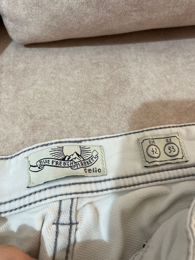 Bermudas blancas Talla L