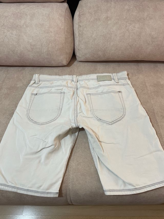 Bermudas blancas Talla L