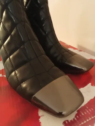 Botas Tacón Corina Negras Talla 38
