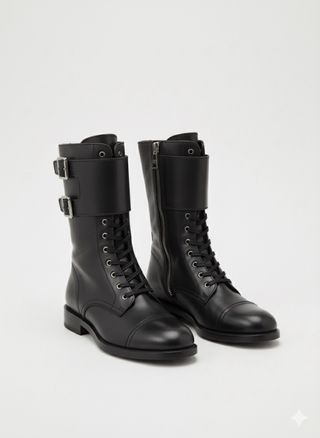 Botas Militares Prada Negras