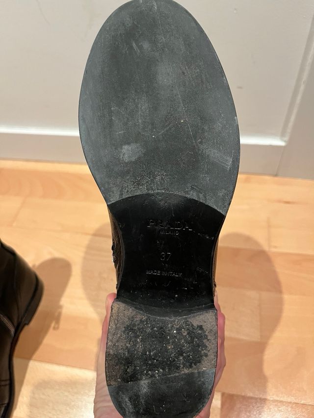 Botas Militares Prada Negras