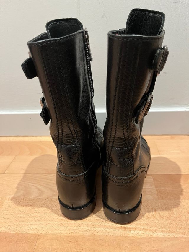 Botas Militares Prada Negras