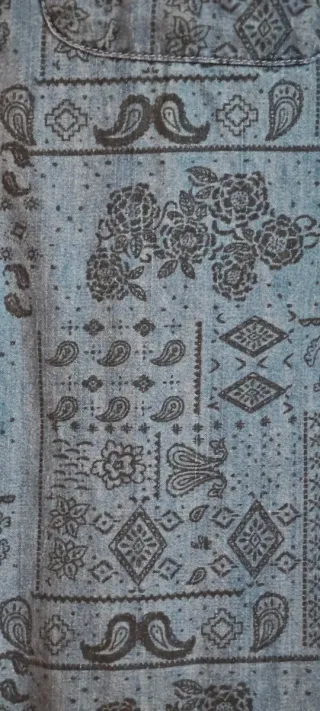 Camisa vaquera estampada