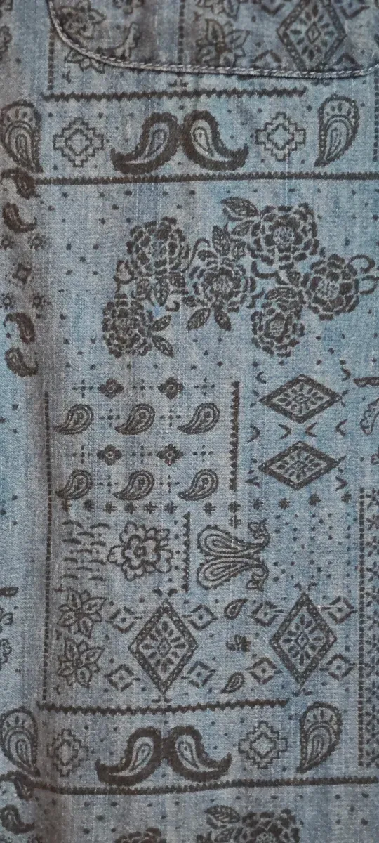 Camisa vaquera estampada