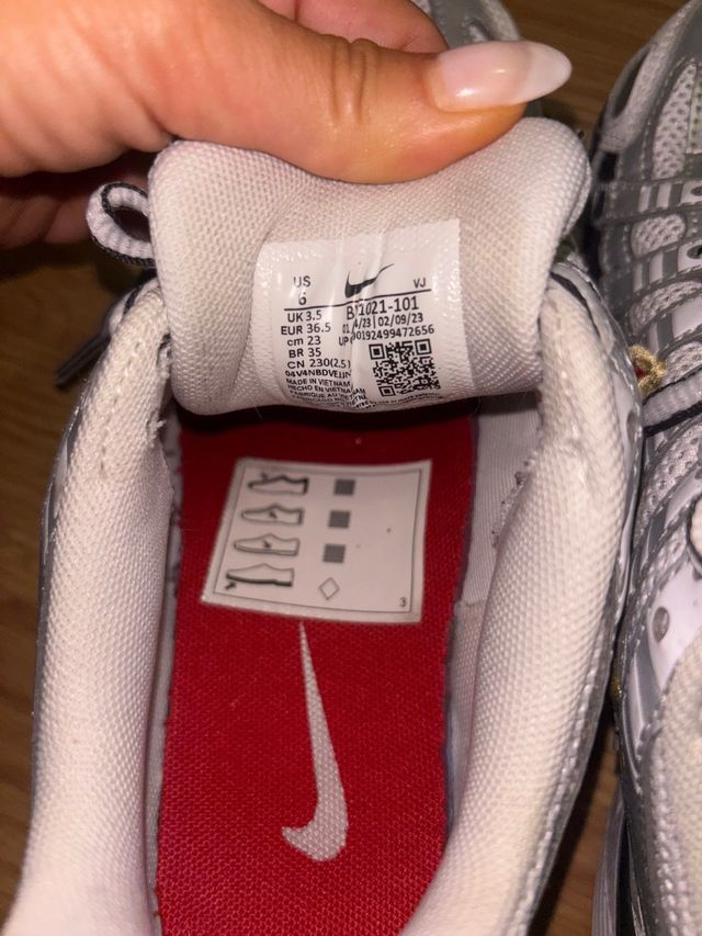 Nike P6000 Mujer Plata Rojo