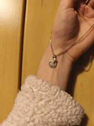 Colgante Tous Oso Plata Ley y Perla