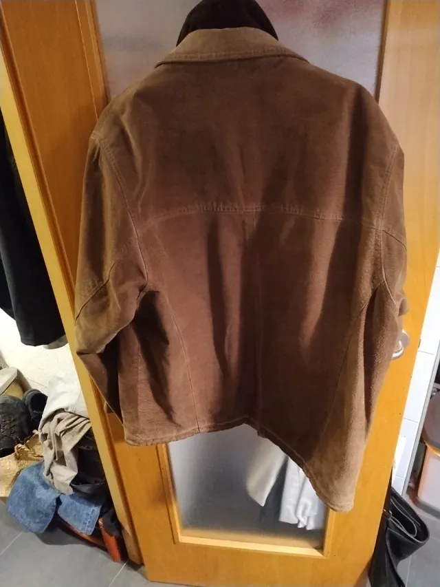 Cazadora Piel Marrón Talla 50 L