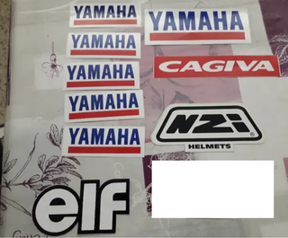 Pegatinas Yamaha, Cagiva, Elf, Nzi