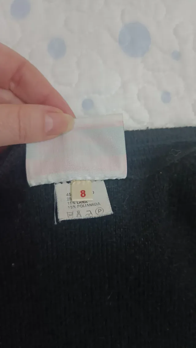 Cárdigan de lana negro