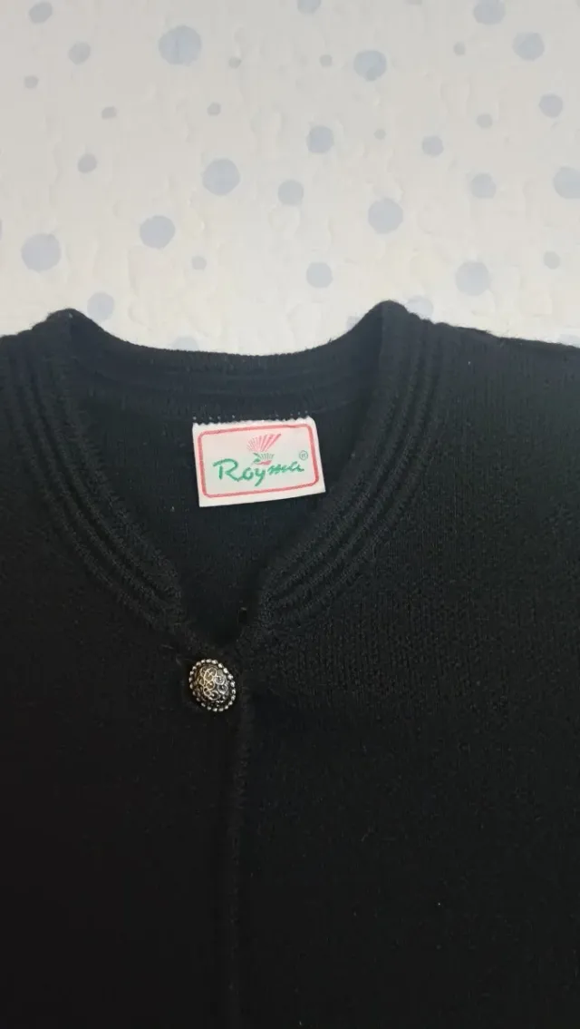 Cárdigan de lana negro