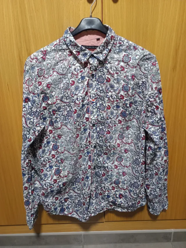 Camisa estampada manga larga