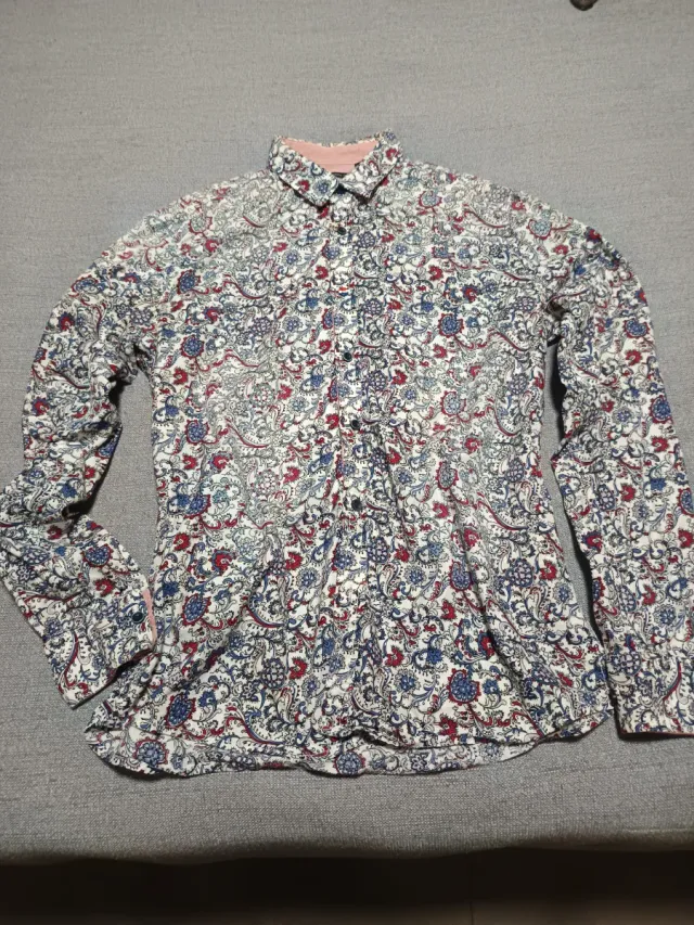 Camisa estampada manga larga