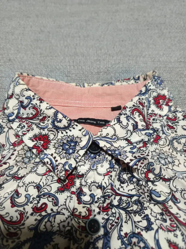 Camisa estampada manga larga